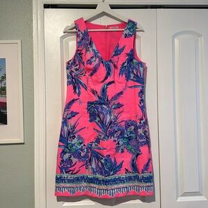 Lilly Pulitzer Pink and Blue Floral Dress